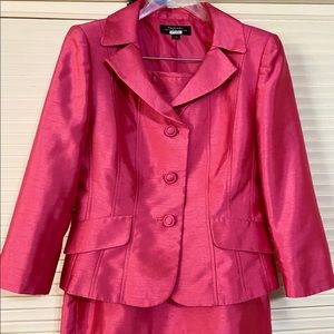 Pink Tahari Skirt Suit
